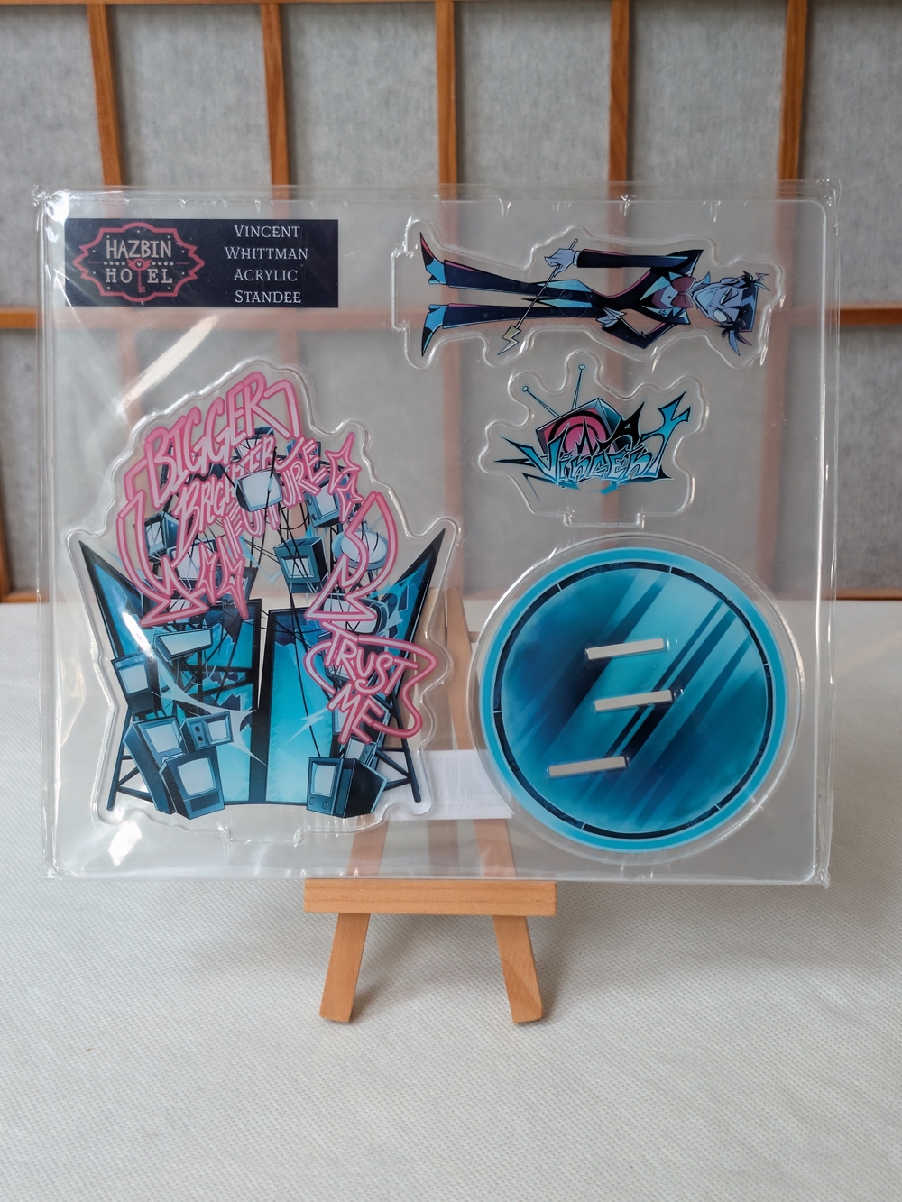 Official Sealed Hazbin Hotel Vox / Vincent Whittman Human Acrylic Standee NEW